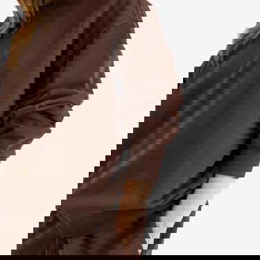 Pulover SKIMS SKIMS Boyfriend Fleece Pullover, Size Large Rjava | PL-PLO-8017W-ESPRESSO, 5