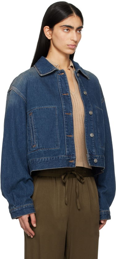 Jakna ISABEL MARANT Isabel Marant Josephine Cropped Denim Jacket Modra | VE0451FA-B1H04I, 1