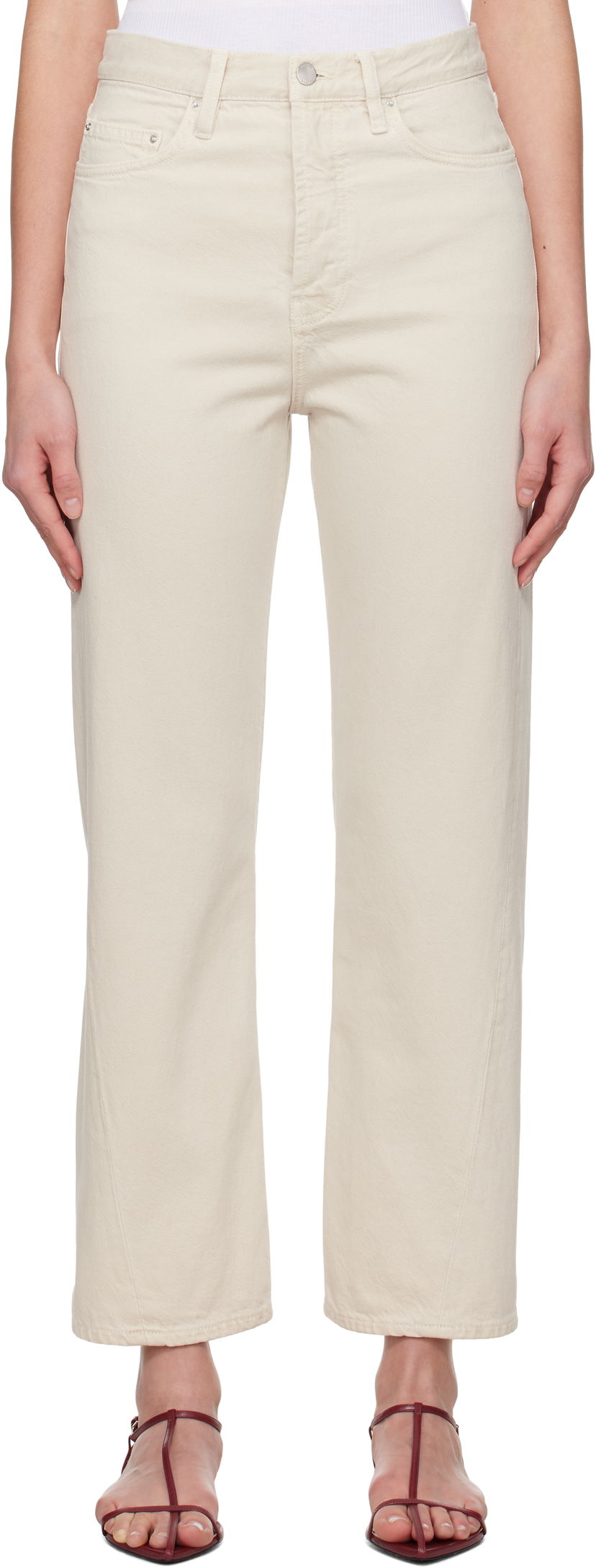 Kavbojke TOTEME TOTEME Twisted Seam Jeans Bež | 251-WRB911-FB0083