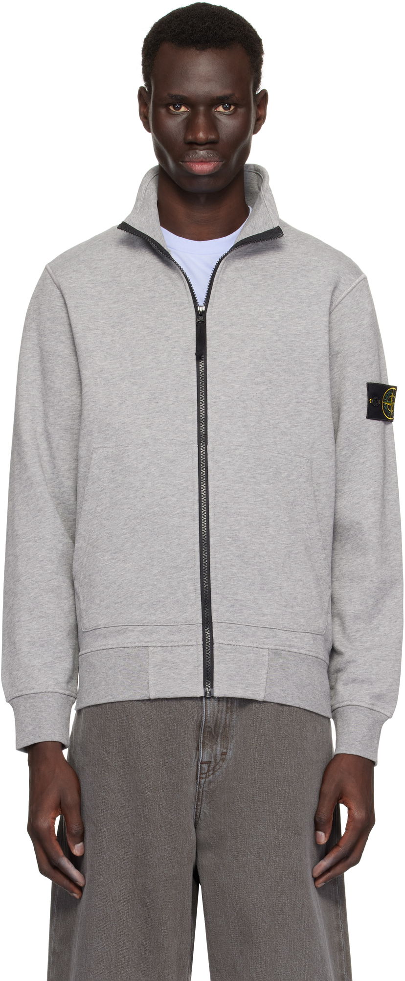 Pulover Stone Island Stone Island Logo Patch Sweatshirt Siva | K1S156100643S0051