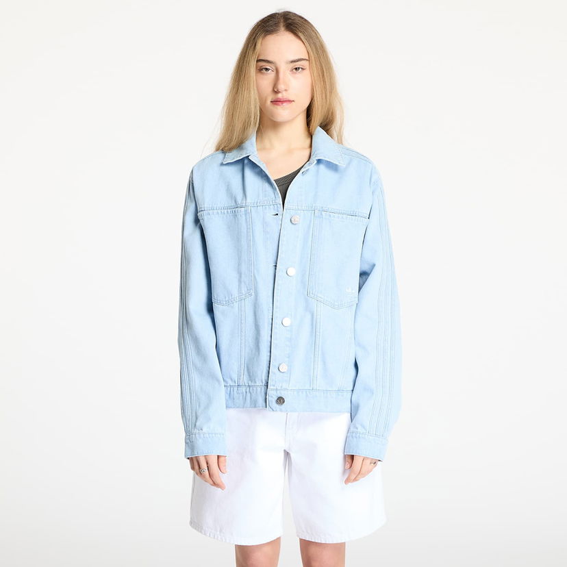 Jakna adidas Originals Premium Essentials Denim Jacket Modra | JD4753