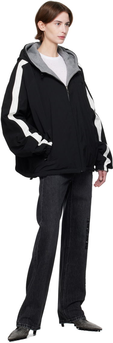 Vetrovka Alexander Wang Alexander Wang Raglan Hooded Reversible Jacket Črna | UWC1252038, 4