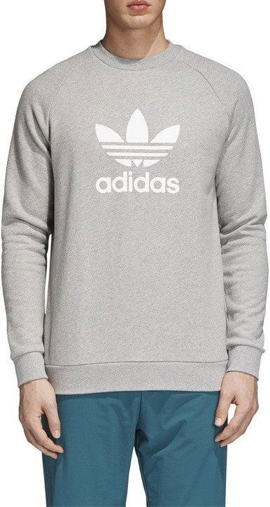 Pulover adidas Originals Trefoil Crewneck Sweatshirt Siva | cy4573