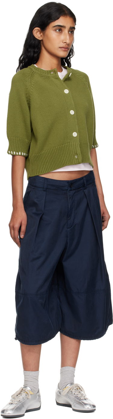 Pleteni pulover YMC YMC Kwai Knit Cardigan Zelena | Q8YMA, 3