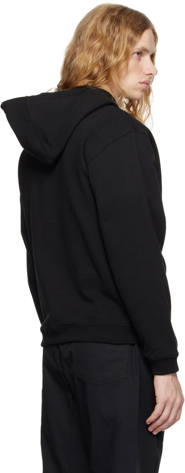 Pulover ADER ERROR Distressed Logo Graphic Print Hoodie Črna | BN25FYHD0101BK, 2