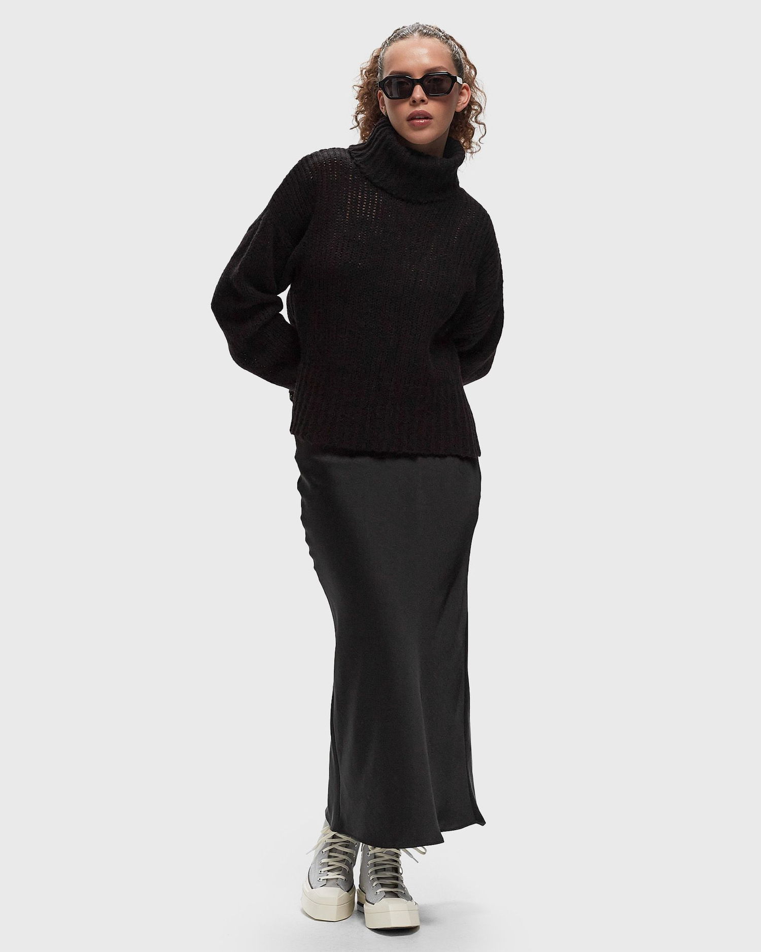 Krila Samsoe Samsoe Samsøe & Samsøe SAAGNETA Long Skirt Črna | F24200090-BLACK, 1