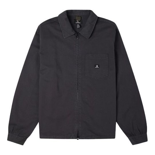 Jakna Converse Converse Washed Jacket with Chest Pocket Črna | 10022303-A03