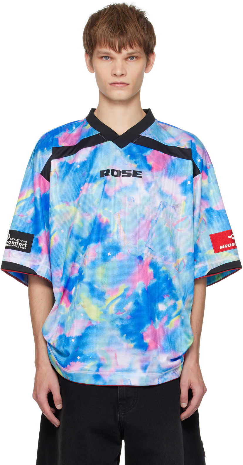 Majica Martine Rose Martine Rose Printed Rugby T-Shirt Večbarvna | 197JT14534