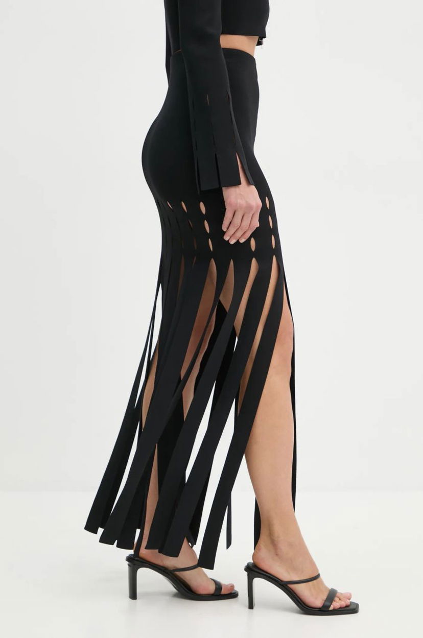 Krila Nanushka Cutout Bodycon Mini Skirt Črna | NW24FWSK47000