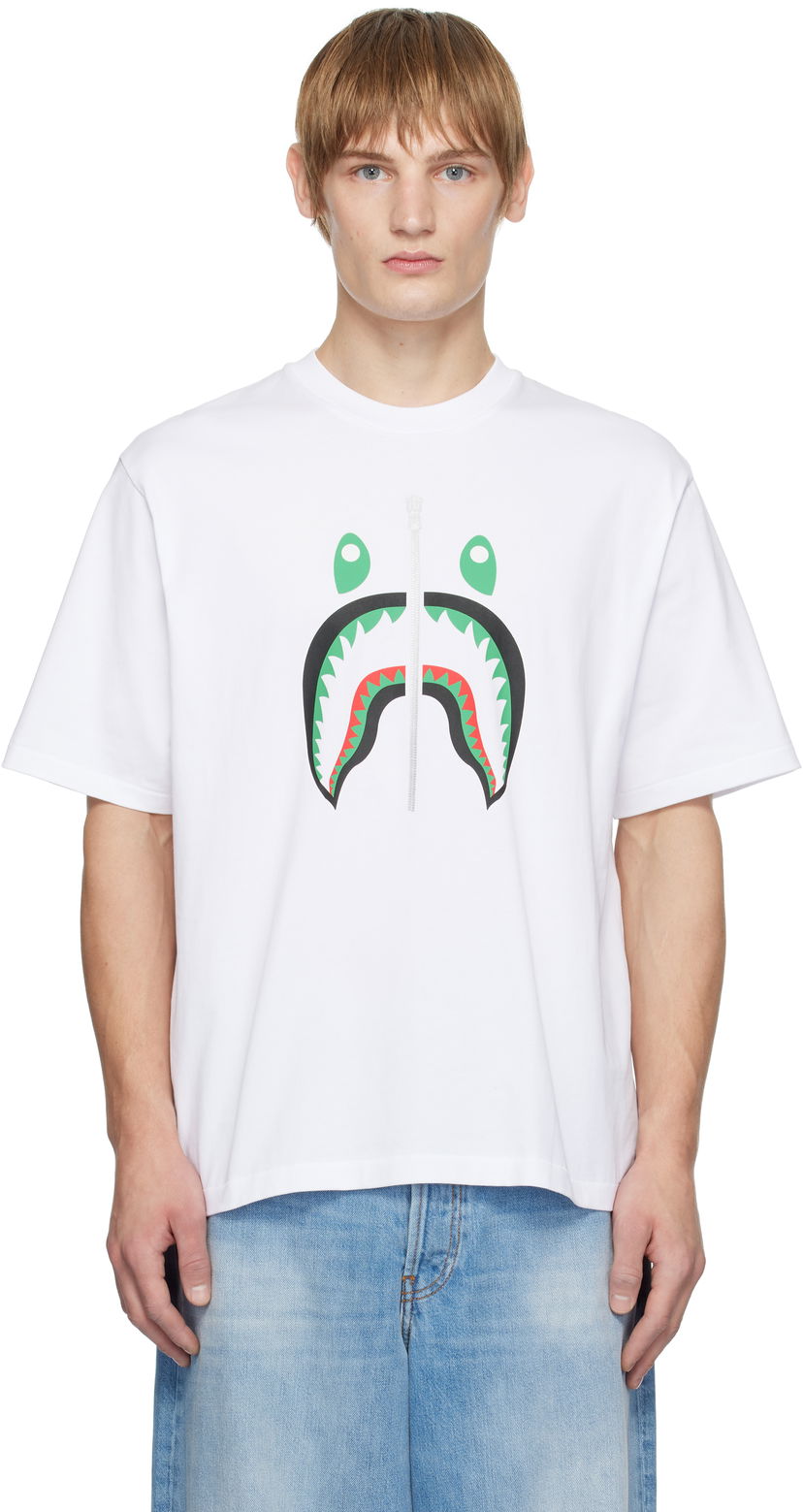 Majica BAPE Shark Graphic T-Shirt Bela | 001TEK701308M