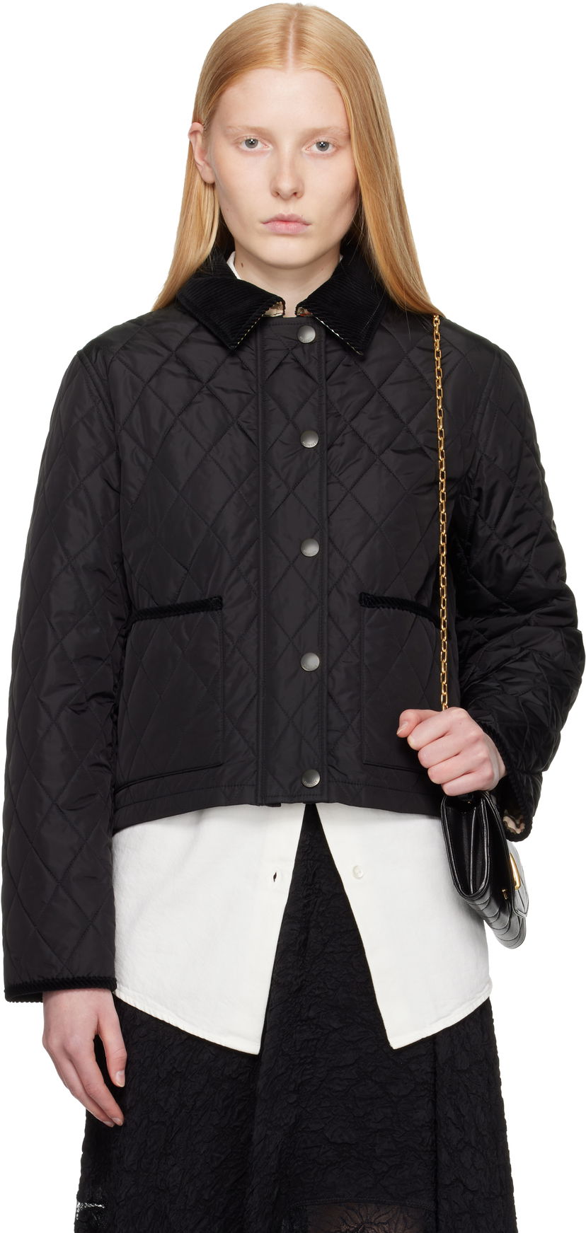 Puhovka Burberry Burberry Oldham Quilted Nylon Jacket Črna | 8113836