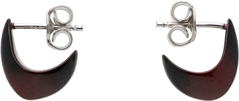 Uhani LEMAIRE LEMAIRE Micro Drop Stud Earrings Bordo | JW0054 LO0114
