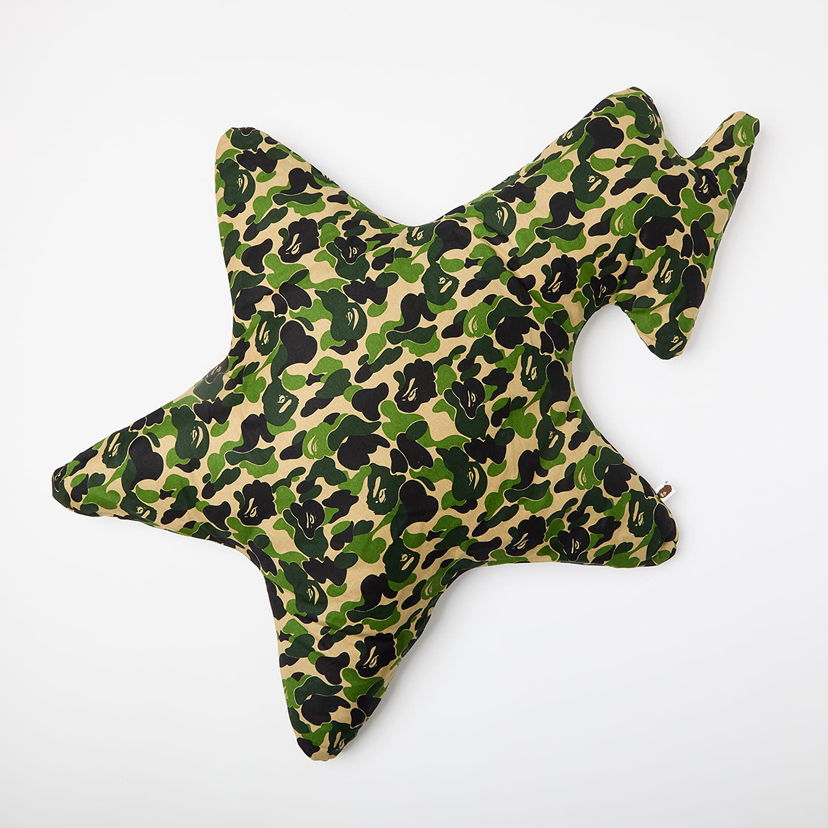 Home decor BAPE Bathing Ape ABC Camo Star Big Cushion Zelena | 001HOK701003F GRN