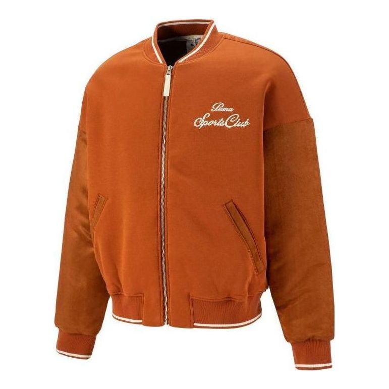 Bomber jakna Puma Select MMQ Baseball Jacket Oranžna | 539587-74