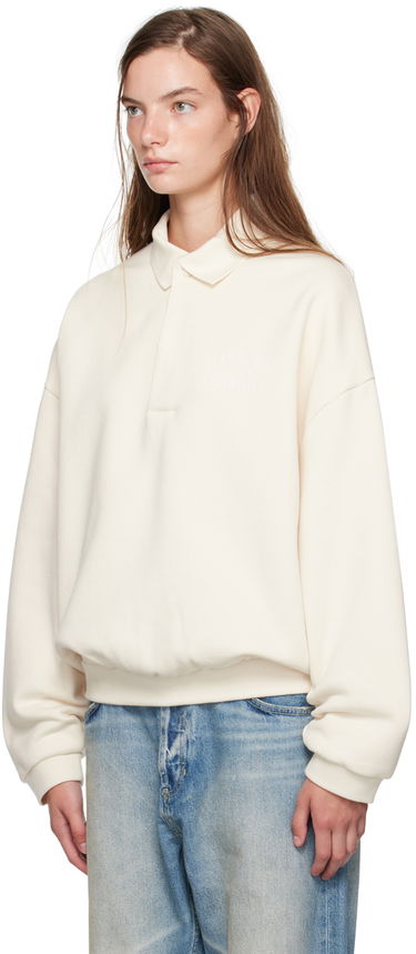 Pulover Fear of God ESSENTIALS Single-Button Polo Bela | 192BT244392F, 3