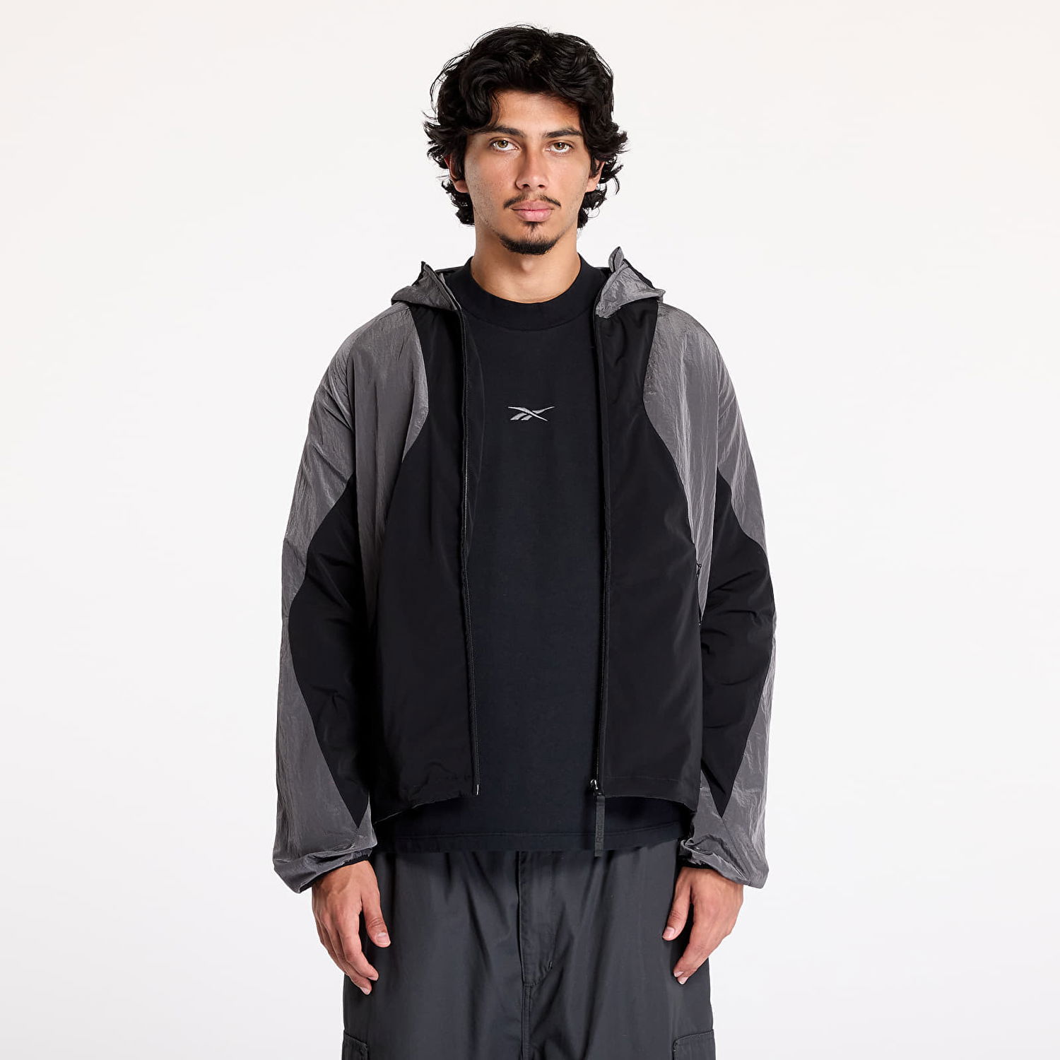 Jakna Reebok Jacket Running Hooded Črna | RMVL006C99FAB0011009, 0