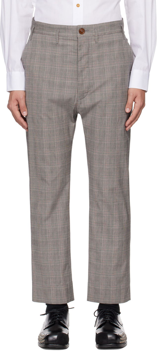 Hlače Vivienne Westwood Cruise Trousers Siva | 2F01000L-W00R0-