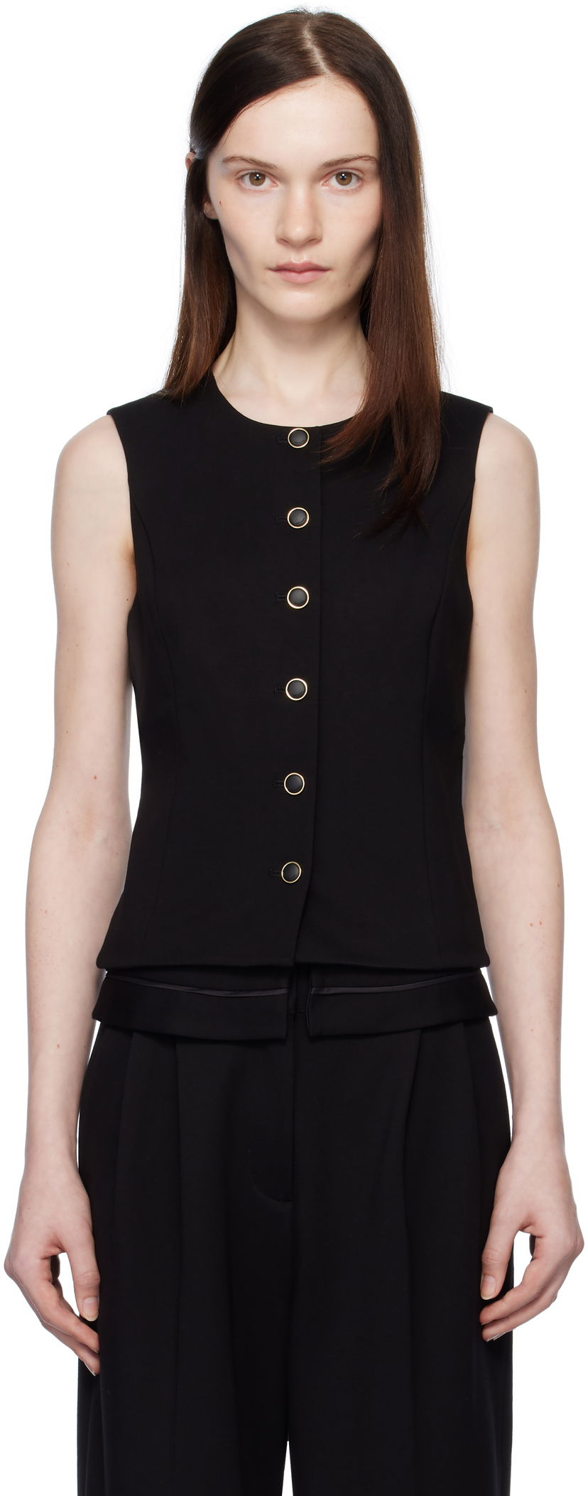 Telovnik rag & bone Irina Ponte Vest Črna | WAC24HV016D816