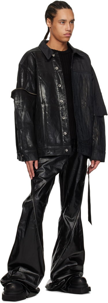 Jakna Rick Owens Rick Owens DRKSHDW Hollywood Jumbo Worker Denim Jacket Črna | DU01E3761 COMW1, 3