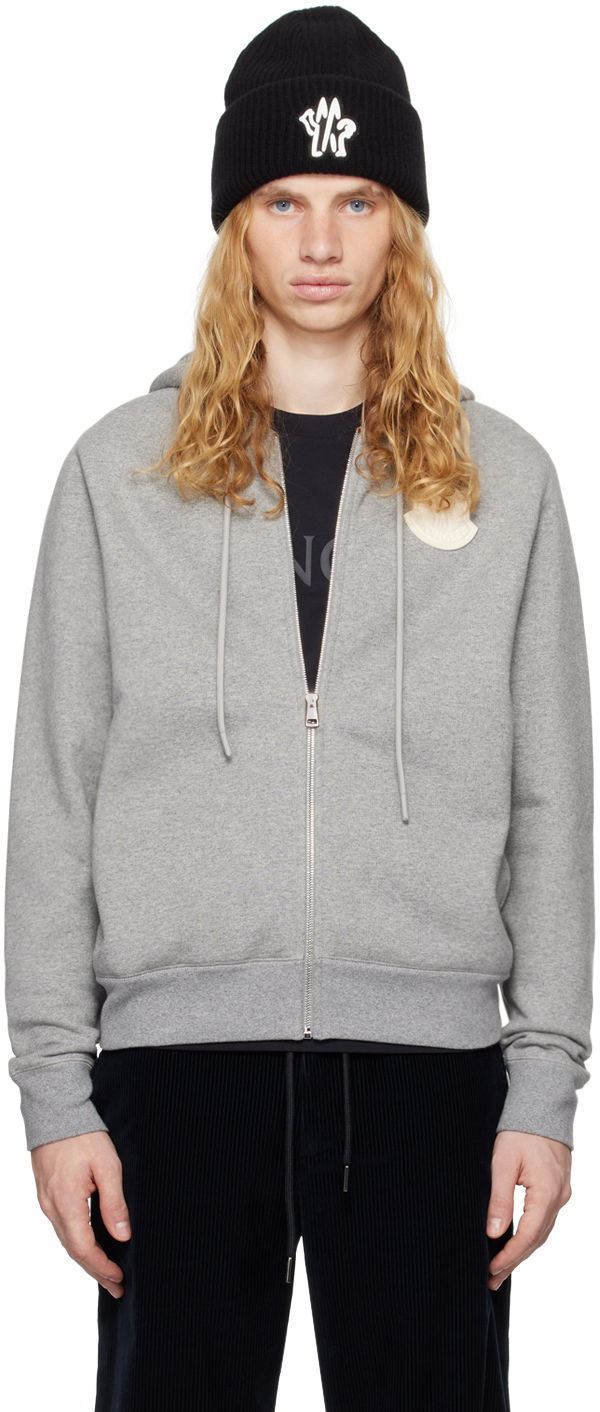 Pulover Moncler Hoodie With Zipper Siva | J20918G00084809KX, 0
