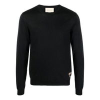 Wool Sweater With Horsebit Intarsia