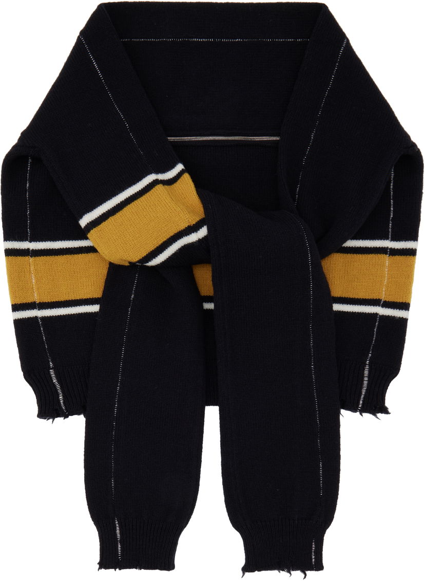 Pleteni pulover Ambush Knit Sweater Scarf Črna | BMMA002F24KNI0011010