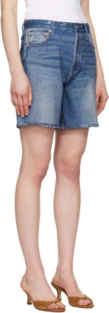 Kratke hlače rag & bone Rag & Bone Miramar Terry Kaia Shorts Modra | WCW25S90008200, 1