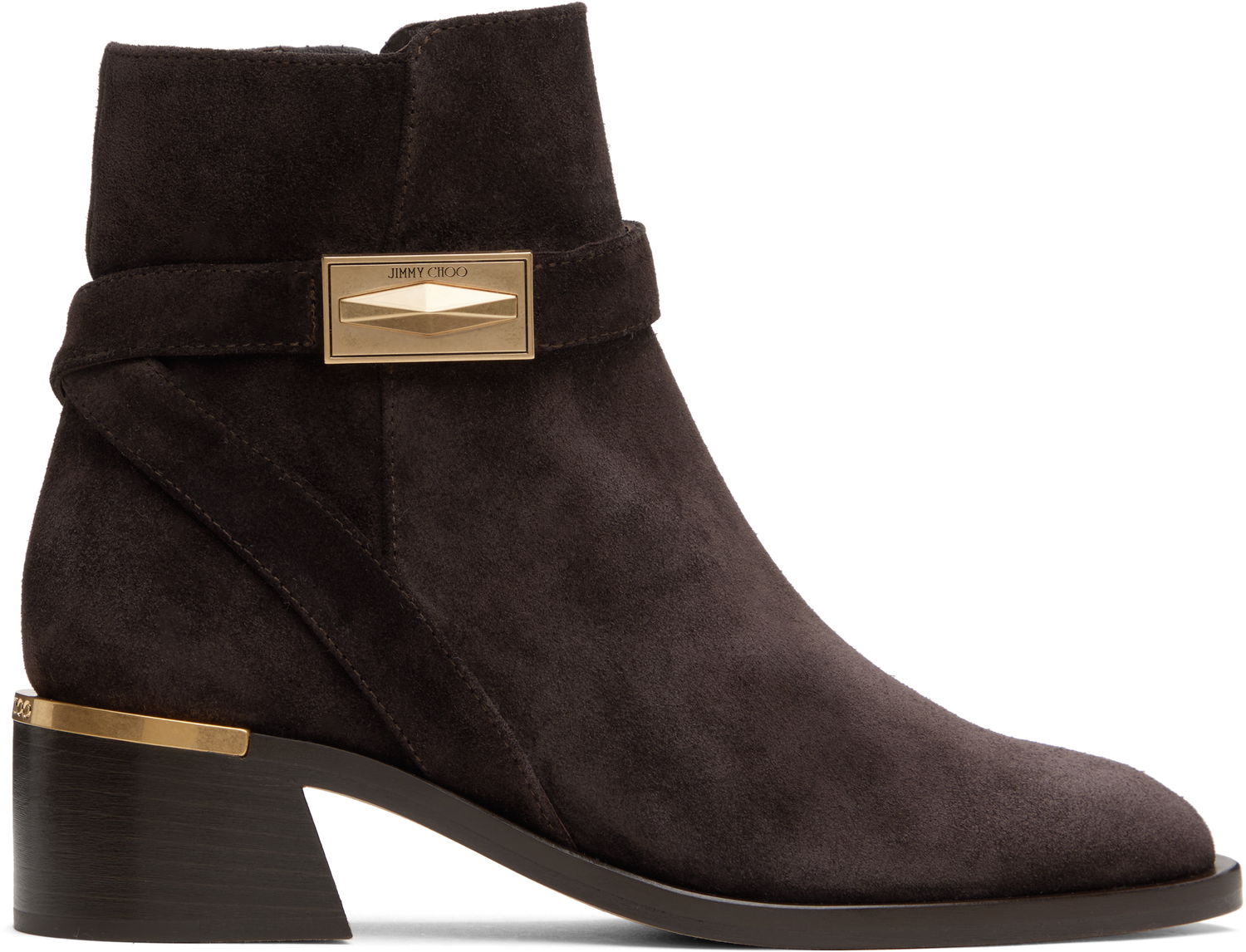 Oblačila Jimmy Choo Jimmy Choo Diantha 45 Suede Ankle Boots Rjava | DIANTHA 45 HLJ, 0