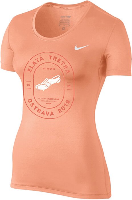 Majica Nike Nike Pro CL ZLATA TRETRA T-Shirt Oranžna | 725745-832-zt