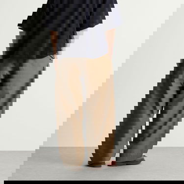 Hlače Studio Nicholson Studio Nicholson Double Pleat Volume Pants, Size Large Rjava | YALESNM-788-BLD, 3