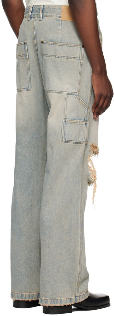Kavbojke We11done We11done Distressed Carpenter Jeans Modra | WD-DP2-24-319-M-SK, 2