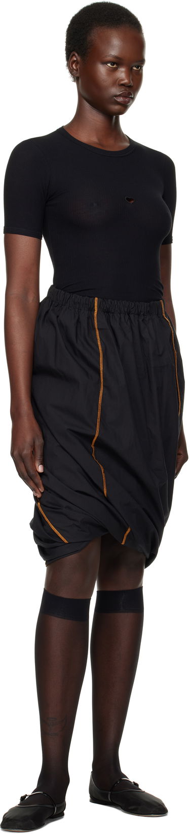 Krila Baserange Turn Midi Skirt Črna | SKTU-PO-SP25, 3