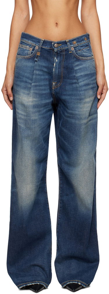 Kavbojke R13 R13 Damon Wide-Leg Jeans Modra | R13W3147-D144A, 0