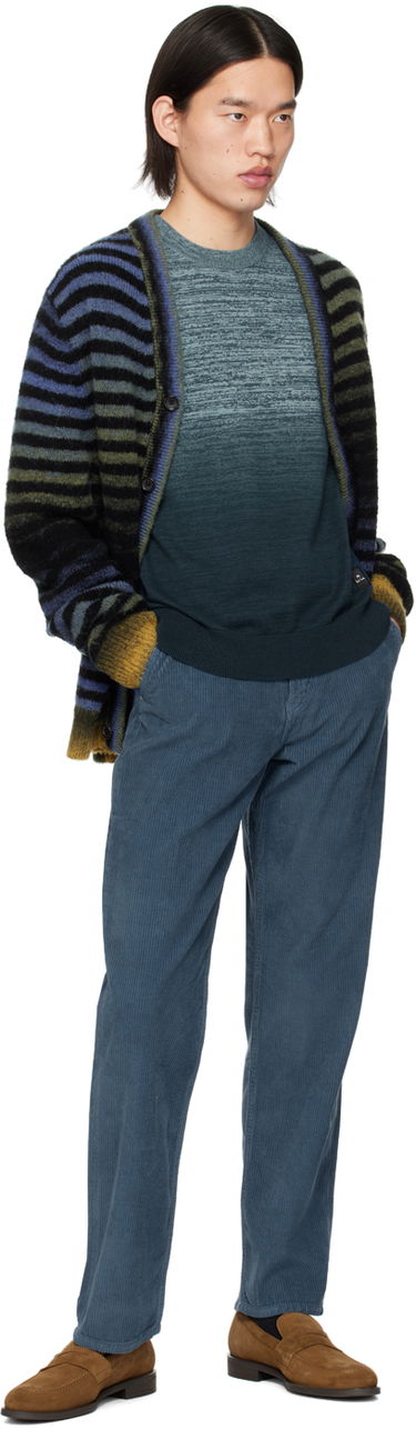 Pleteni pulover Paul Smith PS Paul Smith Crewneck Space Dye Sweater Modra | M2R-582Y-M22080-48, 3