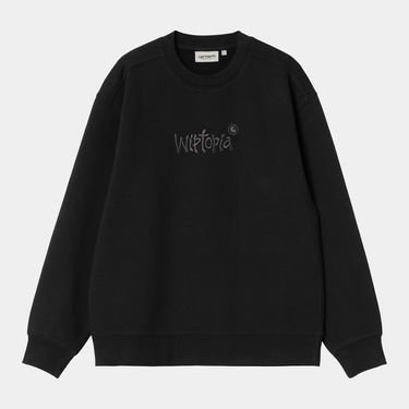 Pulover Carhartt WIP W' Wiptopia Script Sweatshirt Črna | I035515_26, 3