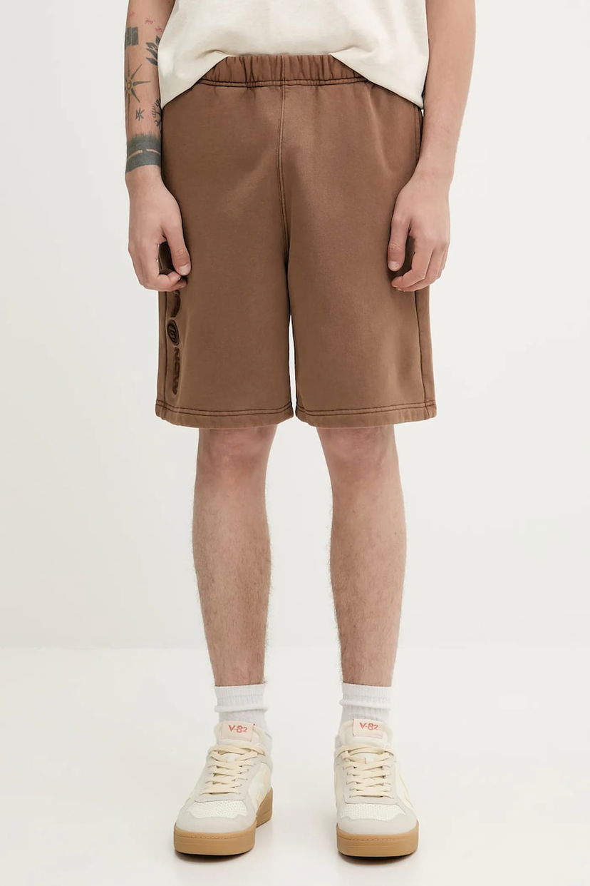 Kratke hlače AAPE by A Bathing Ape AAPE Now Sweat Shorts Rjava | AAPSPMB678XXO