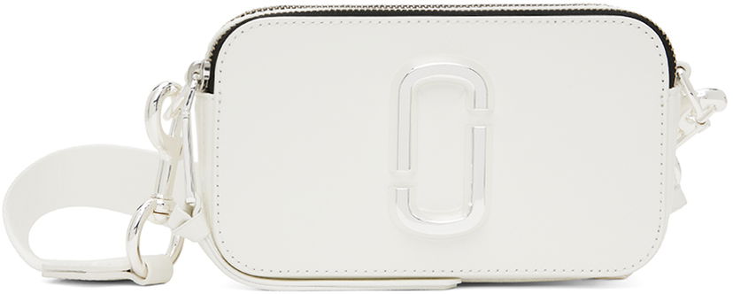 Torba za čez ramo Marc Jacobs Marc Jacobs 'The Snapshot DTM' Camera Bag Bela | M0014867