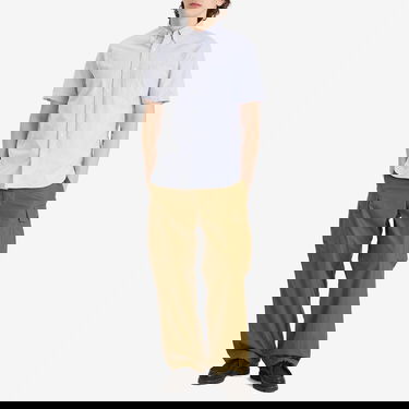 Srajce BEAMS Beams Plus Button Down Short Sleeve Shirt, Size Large Modra | 3801-0025-139-75, 4