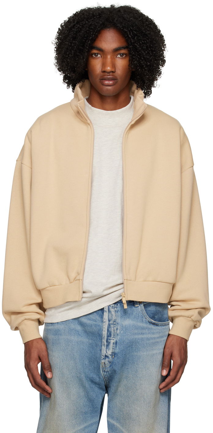 Jakna Fear of God Fear of God ESSENTIALS Full Zip Jacket Bež | 192BT225074FW