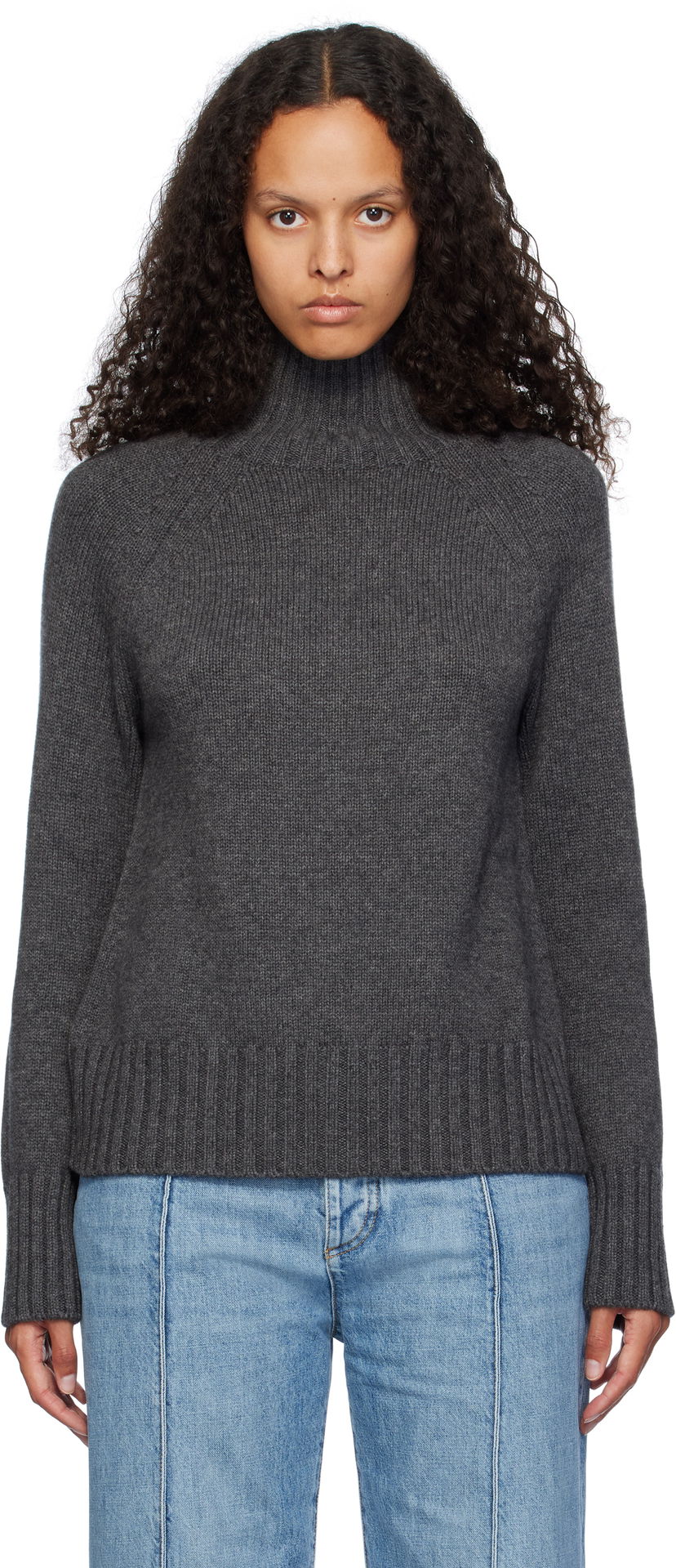 Pleteni pulover Max Mara Max Mara Mantova Turtleneck Sweater Siva | 2429366073600 MM12036