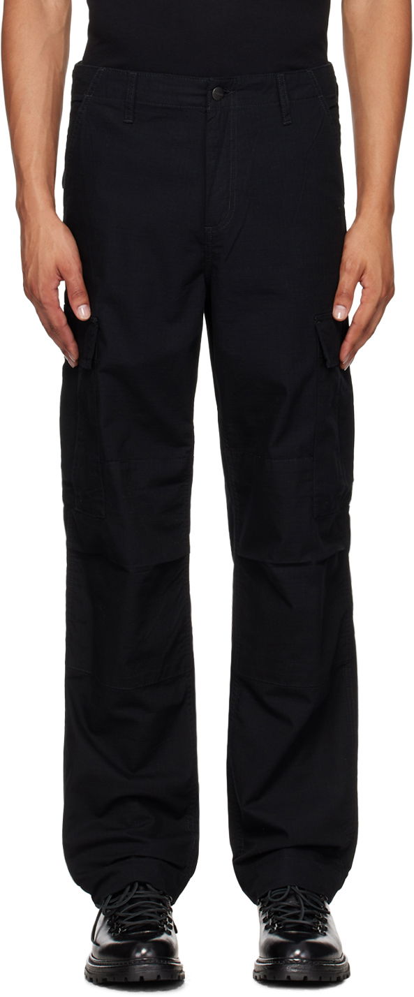 Cargo hlače Carhartt WIP Regular Fit Cargo Pants Črna | I032467