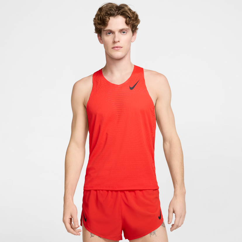 Majica brez rokavov Nike AeroSwift Dri-FIT ADV Running Singlet Rdeča | FN4231-696