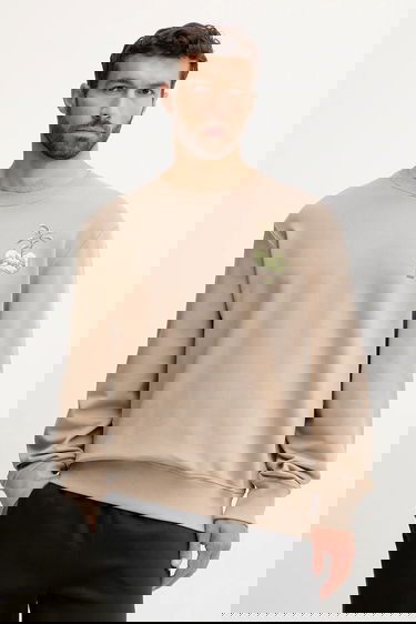 Pulover The North Face Connect Relaxed Grow Your Own Way Graphic Print Sweatshirt Bež | NF0A8E3ZBOX1, 2