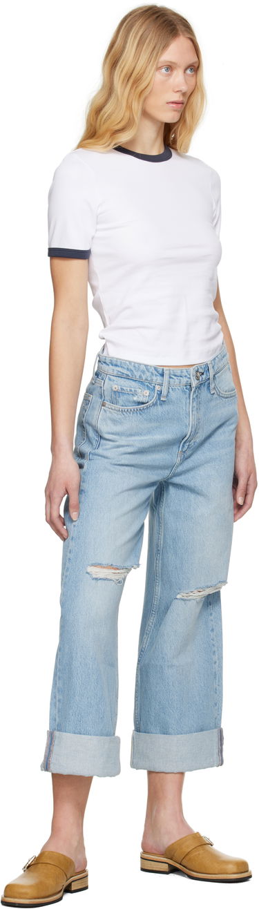 Majica rag & bone Rag & Bone Mia Ringer T-Shirt Bela | WCC25ST026W327, 3