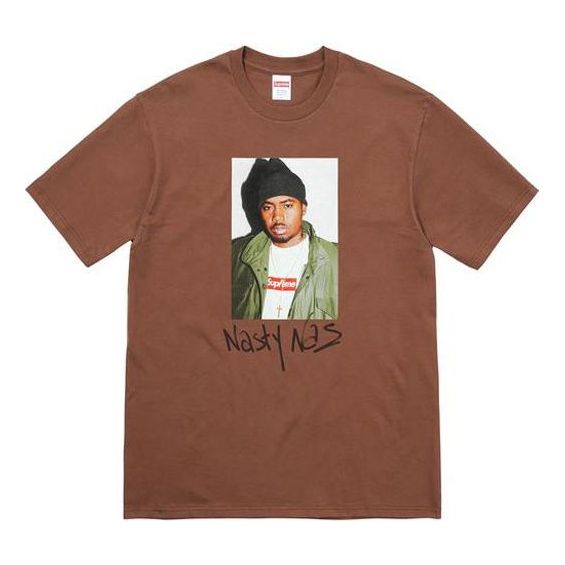 Majica Supreme Nas Character Print T-Shirt Rjava | SUP-FW17-0262