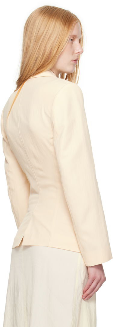 Jakna LEMAIRE Lemaire Single-Breasted Fitted Blazer Bež | JA1071 LF1362, 2