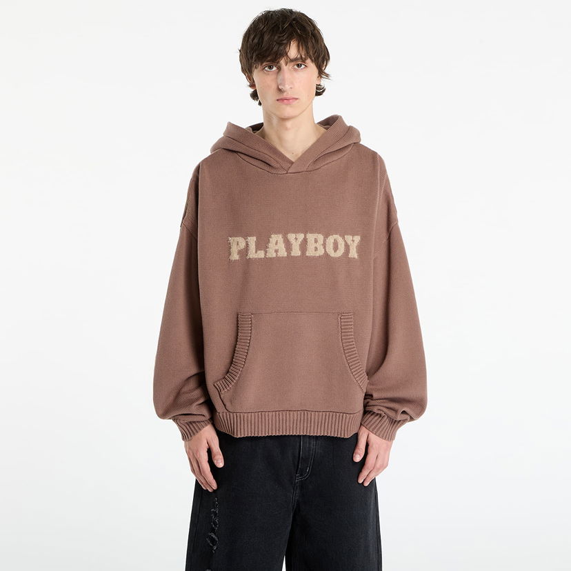 Pulover Footshop Playboy x FTSHP Sweater Hoodie UNISEX Brown Rjava | FTSHP_518