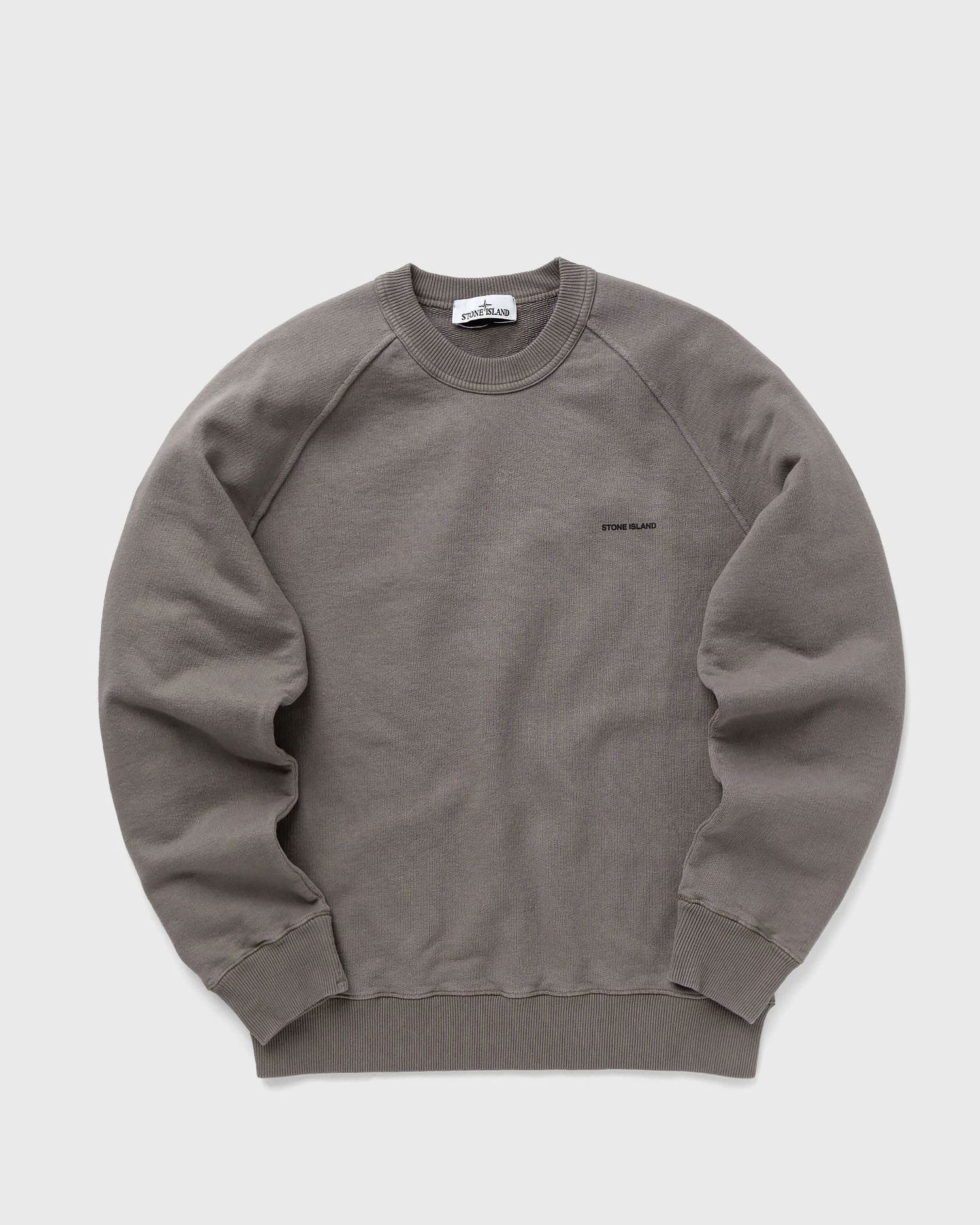 Pleteni pulover Stone Island Logo Flocked Crewneck Siva | 801560755.V0092, 0