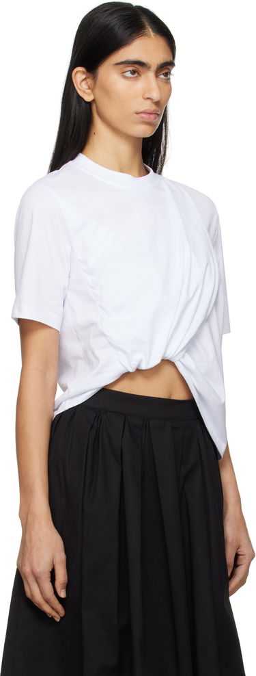 Majica MSGM Gathered T-Shirt Oranžna | 3841MDM114 257002, 4