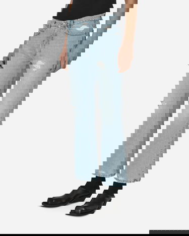 Kavbojke ERL Distressed Flare Denim Pants Modra | ERL05P003 1, 2